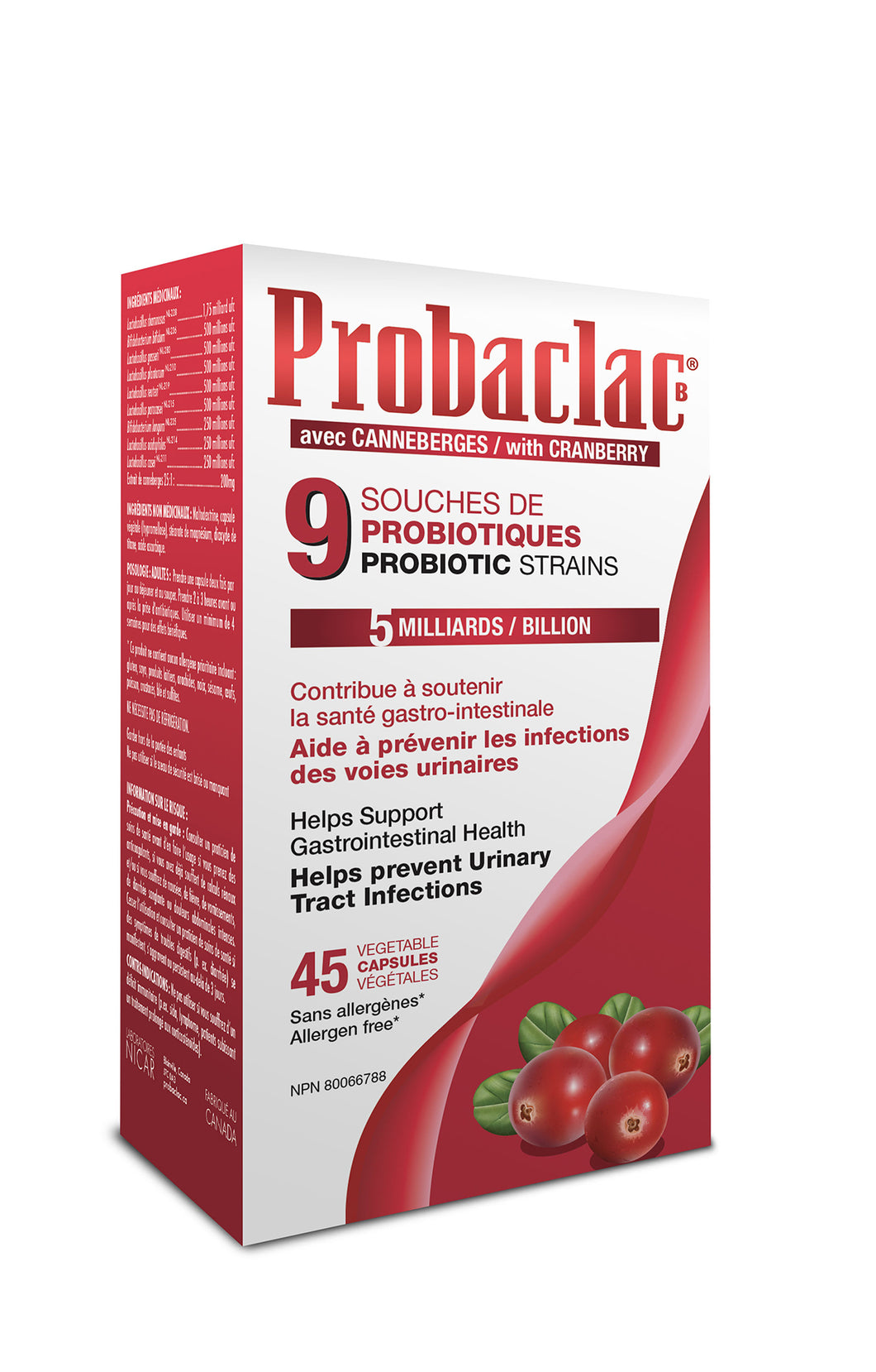 Probaclac Canneberges - Probiotique pour infections urinaires